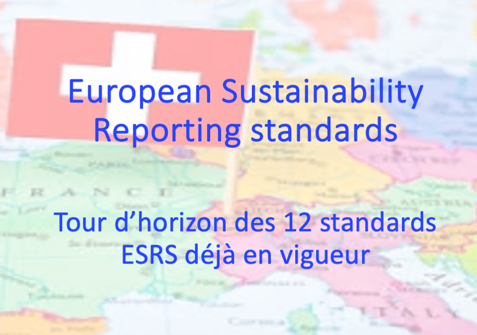 PME suisses et standards ESRS – Partie 1