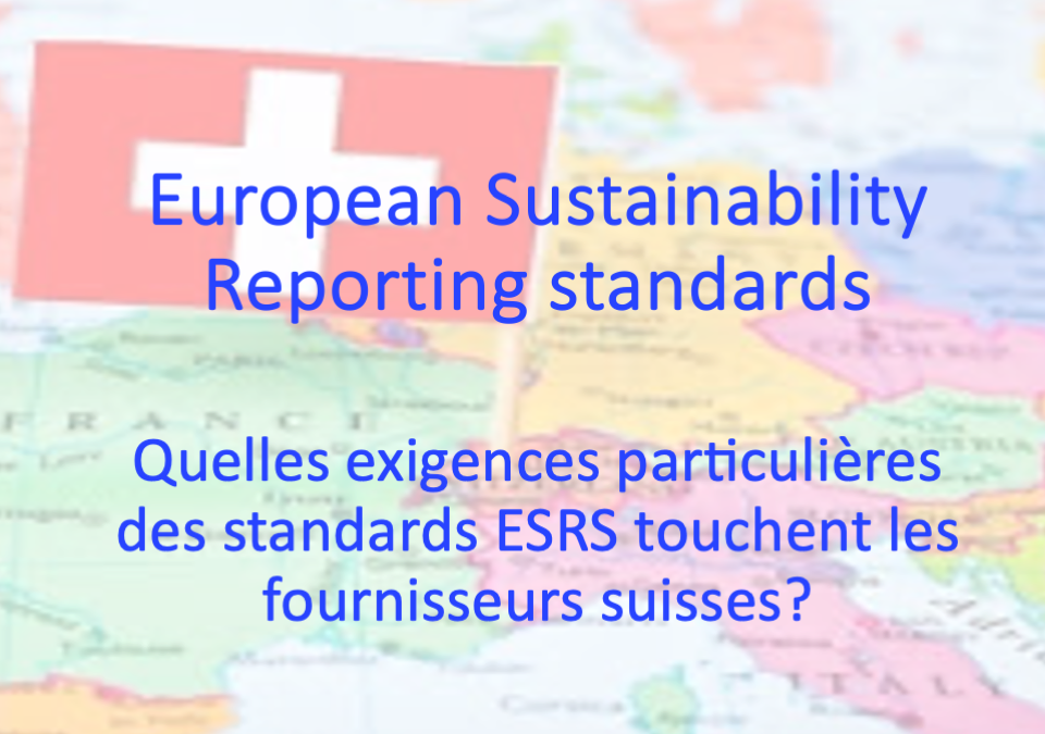 PME suisses et standards ESRS – Partie 2